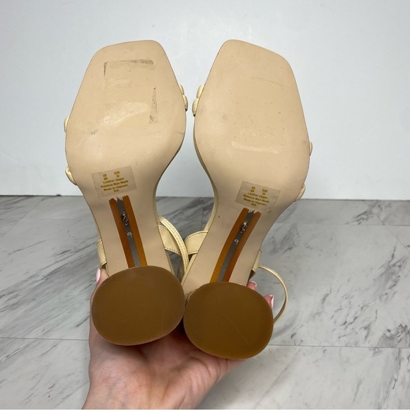 Sam Edelman Kia Yellow Block Heel Sandal 9M - Picture 14 of 15